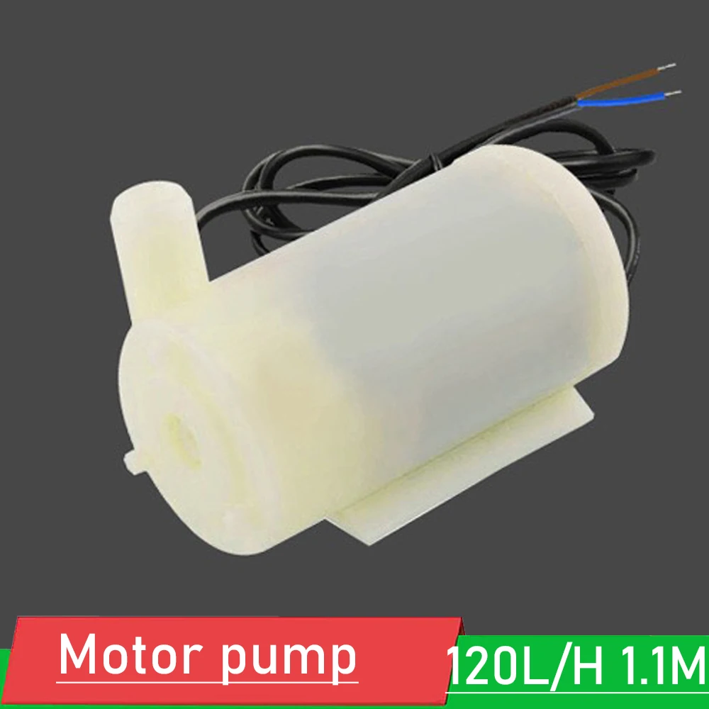 

Mini DC 3V 5V 6V Micro Submersible Water Pump Low Noise Motor pump 120L/H 1.1M small fountain