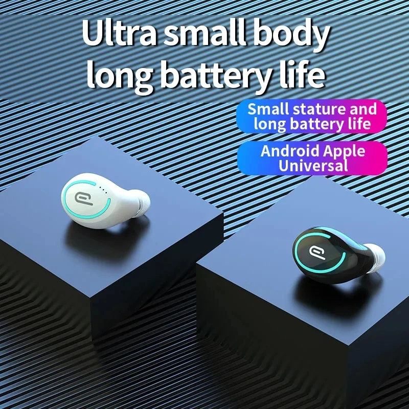 Mini Single Bluetooth-compatible Earphones Universal Wireless Earbuds In Ear Handsfree With Mic Stereo Sport Waterproof Headset
Mini Single Bluetooth-compatible Earphones Universal Wireless Earbuds In Ear Handsfree With Mic Stereo Sport Waterproof Headset