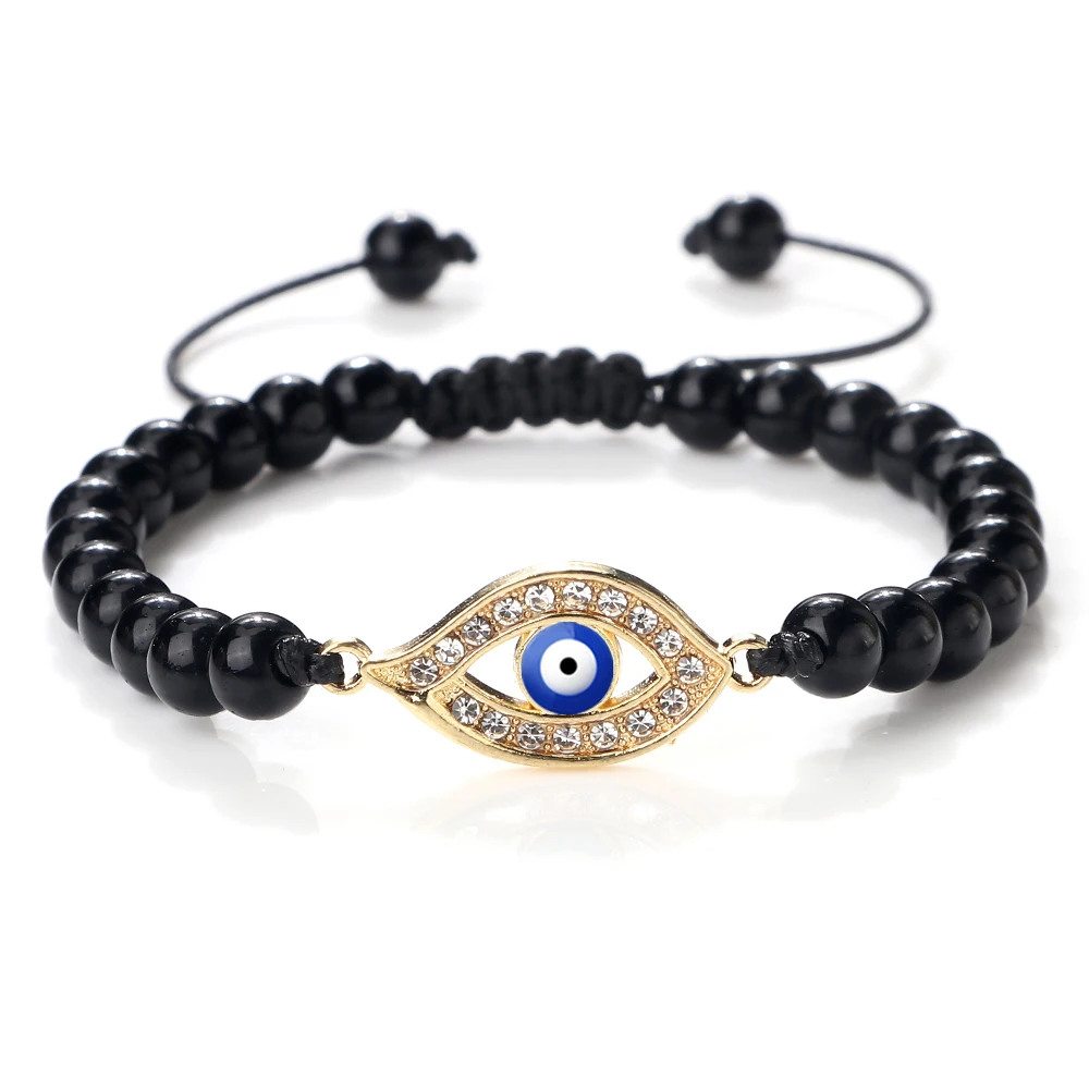 Lucky Eye Shiny Blue Turkish Evil Eye Bracelets For Women Men Natural Stone Beads Luxury Adjustable Bangles Fashion Jewelry Gift
Lucky Eye Shiny Blue Turkish Evil Eye Bracelets For Women Men Natural Stone Beads Luxury Adjustable Bangles Fashion Jewelry Gift
