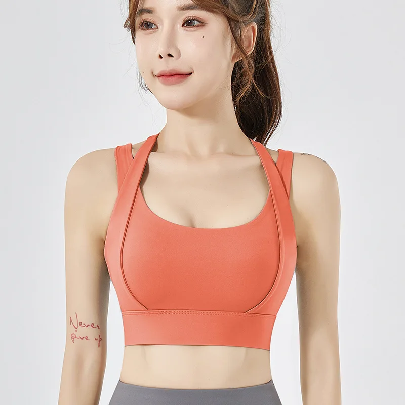 Spring Autumn One Piece Sports Bra Shockproof Women High-intensity Running Bra Fitness Yoga Vest Lady Orange Top
Spring Autumn One Piece Sports Bra Shockproof Women High-intensity Running Bra Fitness Yoga Vest Lady Orange Top
