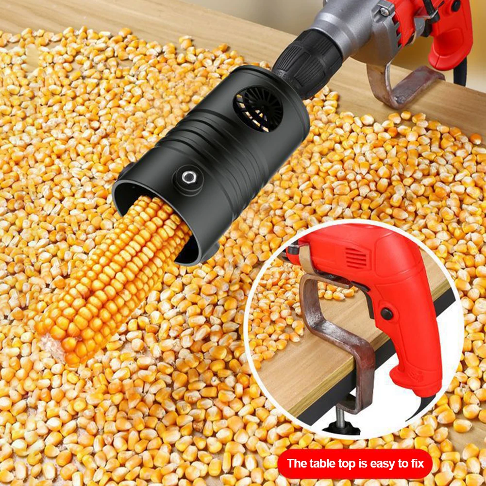 

Corn Threshing Accessory Corn Threshing Tool Fully Auto Quickly Remove Corn Kernels Thresher Adjustable for Electric Drill
