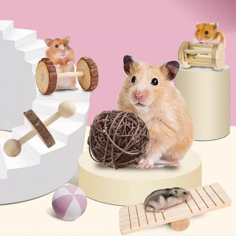 Cute Natural Wooden Rabbits Toys Pine Dumbells Unicycle Bell Roller Chew Toys for Guinea Pigs Rat Small Pet Molars Supplies
Cute Natural Wooden Rabbits Toys Pine Dumbells Unicycle Bell Roller Chew Toys for Guinea Pigs Rat Small Pet Molars Supplies