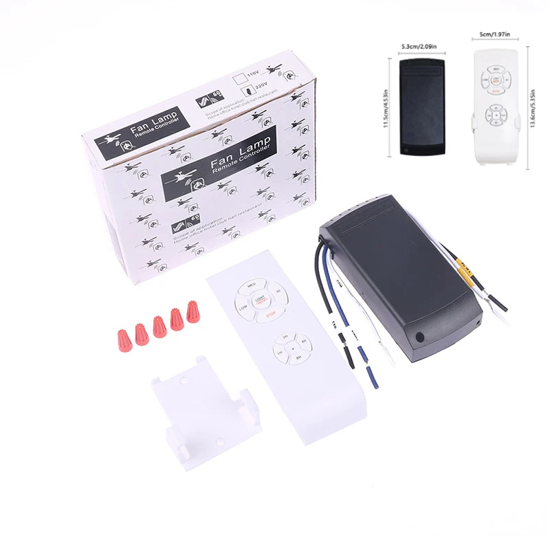 220V 1000W Ceiling Fan Lamp Remote Controller Kit Remote Switch Speed Control Parts Compatible with Most Ceiling Fan and Lamp
220V 1000W Ceiling Fan Lamp Remote Controller Kit Remote Switch Speed Control Parts Compatible with Most Ceiling Fan and Lamp