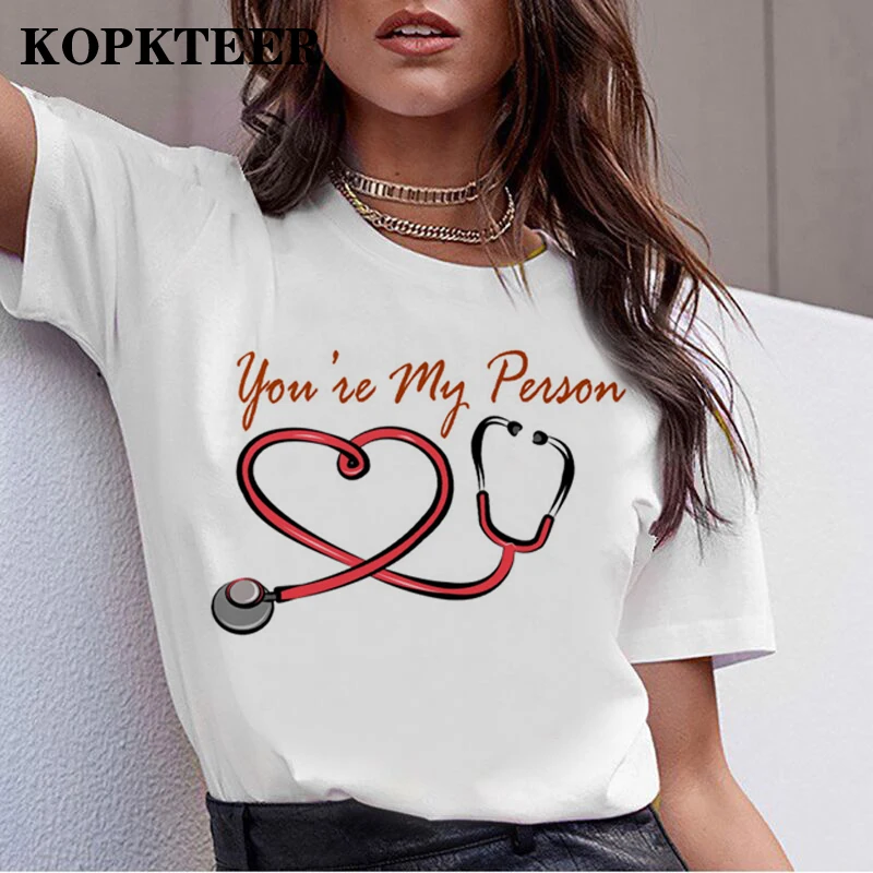 Cartoon Greys Anatomy T-shirts Women You're My Person Tv Letter T Shirt 90s Harajuku Ullzang Fashion Tops Tee Tshirt Female 
Cartoon Greys Anatomy T-shirts Women You're My Person Tv Letter T Shirt 90s Harajuku Ullzang Fashion Tops Tee Tshirt Female
