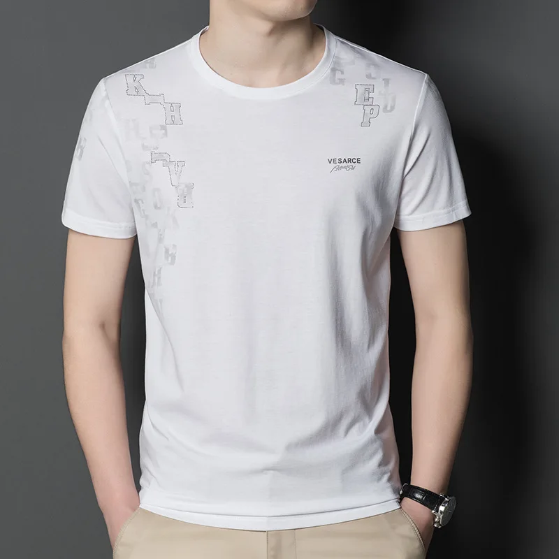 Europe and America 2022 summer new round collar fashion loose pullover casual trend men's short sleeve T-shirt
Europe and America 2022 summer new round collar fashion loose pullover casual trend men's short sleeve T-shirt
