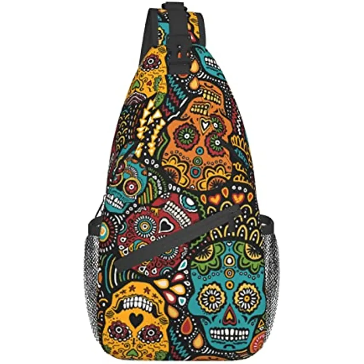 Mexican Sugar Skulls Outdoor Crossbody Shoulder Bag For Unisex Young Adult Hiking Sling Backpack
Mexican Sugar Skulls Outdoor Crossbody Shoulder Bag For Unisex Young Adult Hiking Sling Backpack