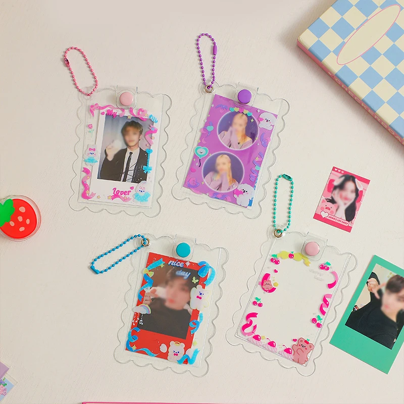 Card Holder Photo Holder Photo Pocket Idol Photo Sleeves Keychain Card Protective Case 1 Card Slot Cute Sweet 3Inch Cartoon
Card Holder Photo Holder Photo Pocket Idol Photo Sleeves Keychain Card Protective Case 1 Card Slot Cute Sweet 3Inch Cartoon