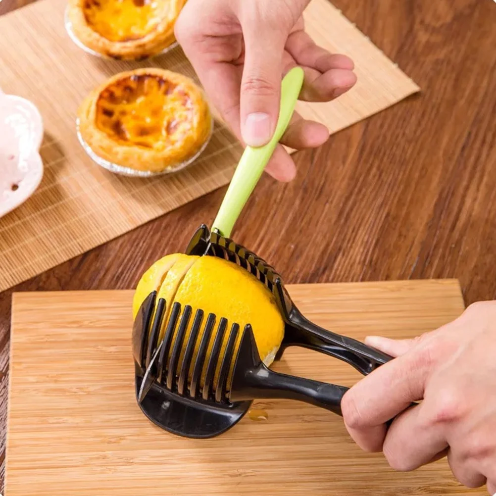 Multiuse Tomato Slicer Lemon Handheld Round Fruits Tongs Onion Holder Kitchen Slicing Shredding Potatoes Kitchen
Multiuse Tomato Slicer Lemon Handheld Round Fruits Tongs Onion Holder Kitchen Slicing Shredding Potatoes Kitchen