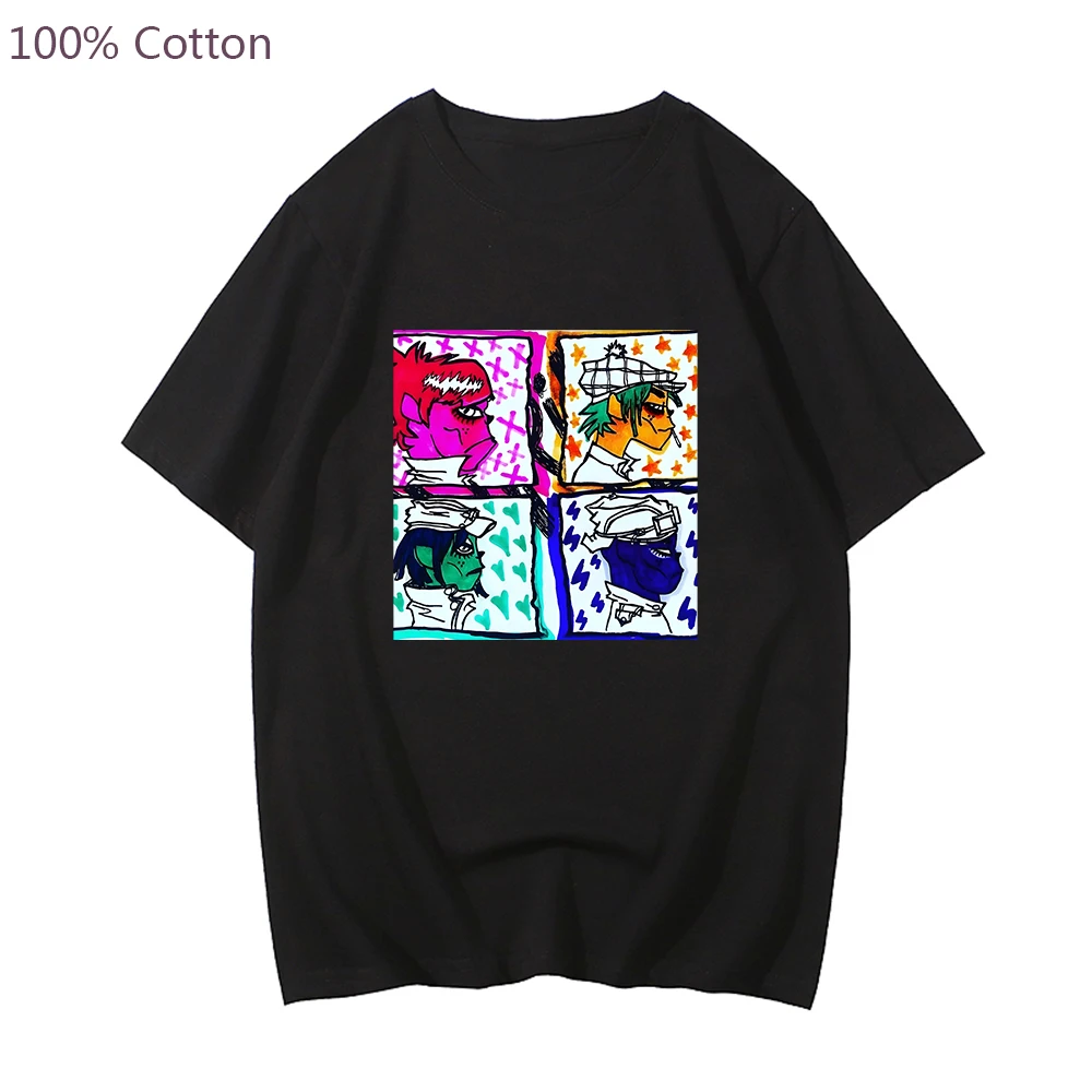 Gorillaz Cracker Island T-shirt 100% Cotton High Quality Tshirts Kpop Music Band Graphic Tee-shirt Hip Hop Mens Summer T Shirt
Gorillaz Cracker Island T-shirt 100% Cotton High Quality Tshirts Kpop Music Band Graphic Tee-shirt Hip Hop Mens Summer T Shirt