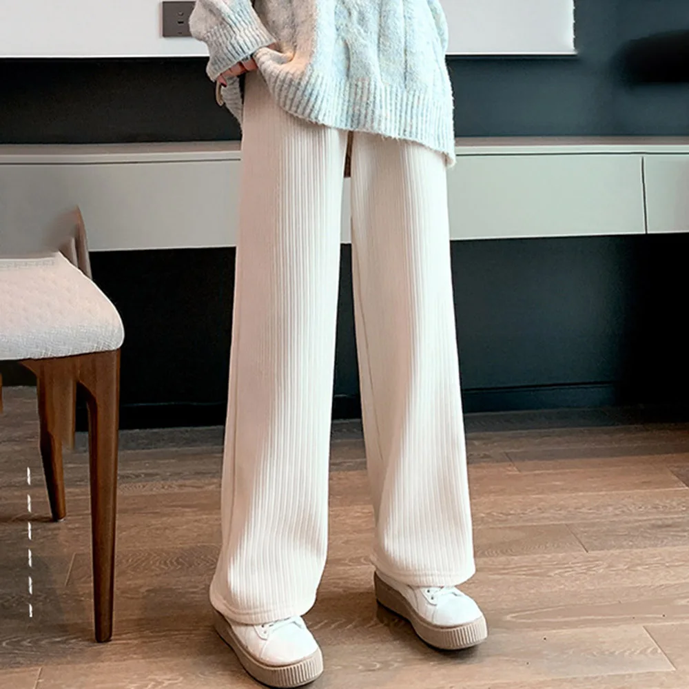 Fleece Padded Wide-leg Pants Women's High Waist Straight Drape Loose Mopping Pants Winter Warm Ladies Trousers Female Buttoms
Fleece Padded Wide-leg Pants Women's High Waist Straight Drape Loose Mopping Pants Winter Warm Ladies Trousers Female Buttoms