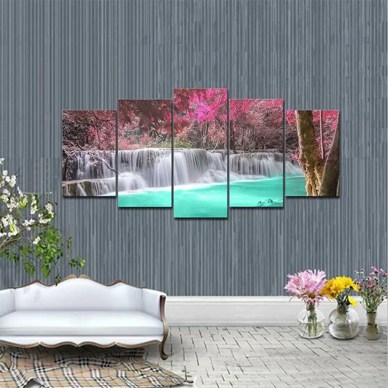 Wieco Art No Frames Landscape Canvas Prints Waterfall Forest Modern Wall Art Canvas Pictures For Living Room(Unframed)
Wieco Art No Frames Landscape Canvas Prints Waterfall Forest Modern Wall Art Canvas Pictures For Living Room(Unframed)