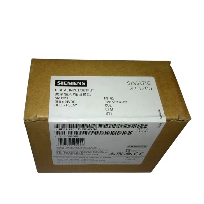 EM223 digital input 6ES 7223-1PM22-0XA0 Digital I/O EM 223 Relay CPU plc have stock
EM223 digital input 6ES 7223-1PM22-0XA0 Digital I/O EM 223 Relay CPU plc have stock
