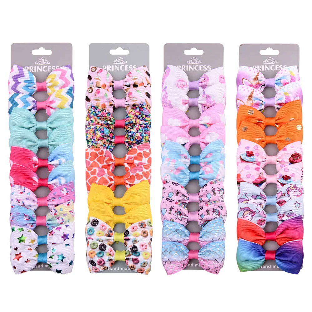 10 Pcs/Set 2.75" Handmade Print Horse Rainbow Hair Bows with Clips for Kids Girls Boutique Hairgrips Headwear Hair Accessories
10 Pcs/Set 2.75" Handmade Print Horse Rainbow Hair Bows with Clips for Kids Girls Boutique Hairgrips Headwear Hair Accessories