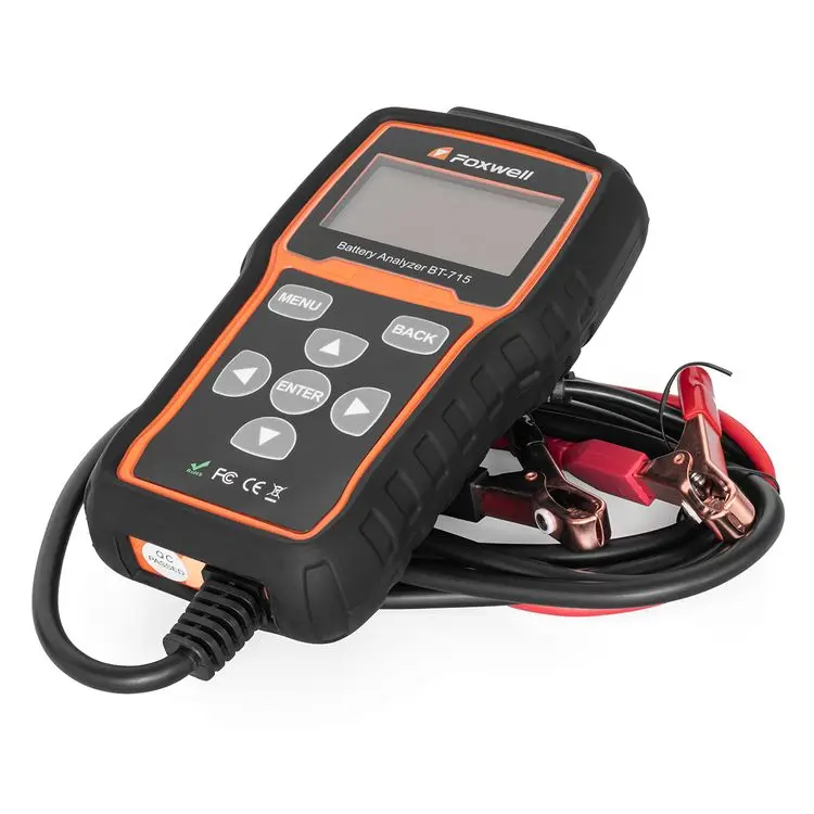 Автомобильная система автоматической зарядки FOXWELL 100-2000 CCA, испытательный аппарат для автомобильной батареи 12 В 24 В 
Автомобильная система автоматической зарядки FOXWELL 100-2000 CCA, испытательный аппарат для автомобильной батареи 12 В 24 В