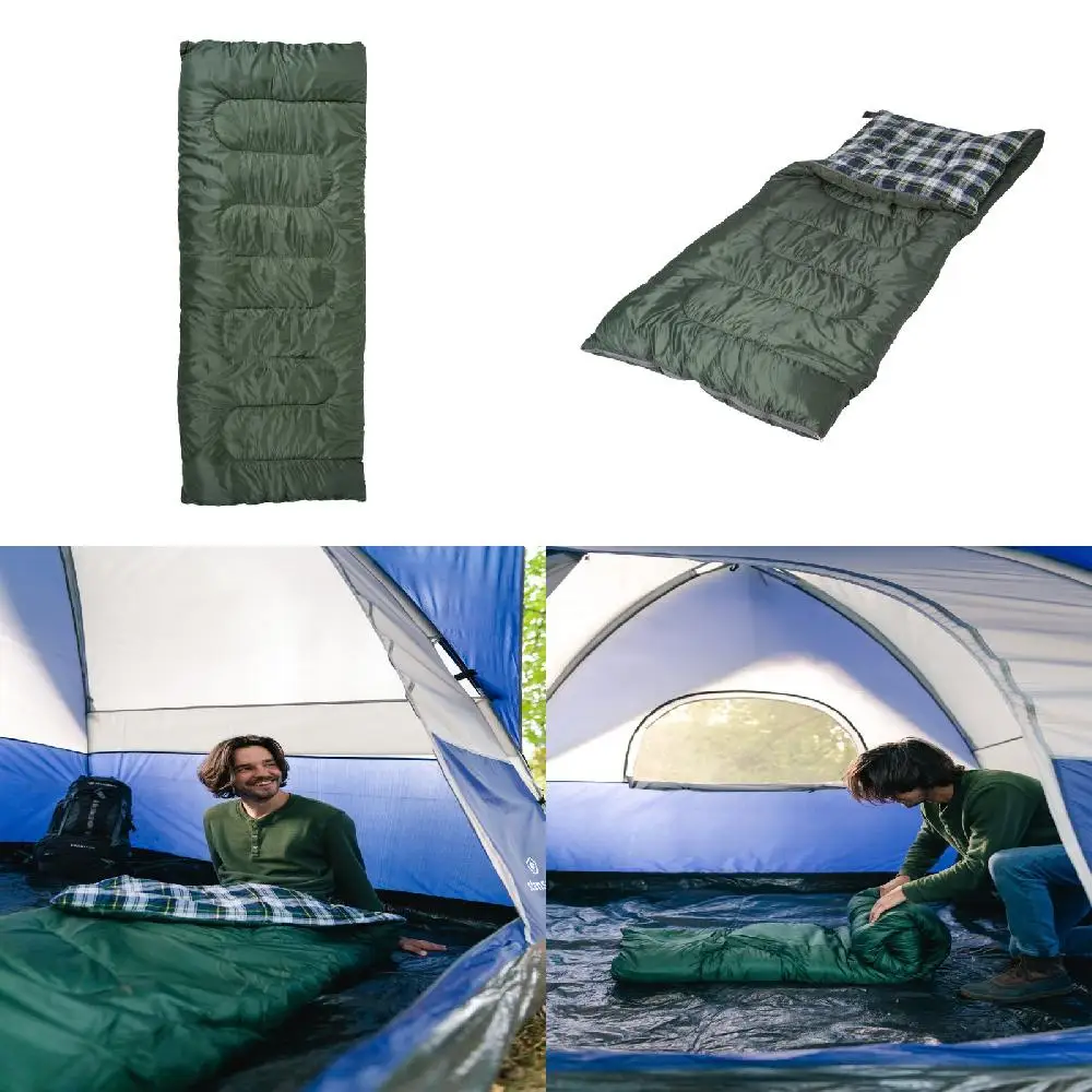 Adventures. New Deluxe 75" x 33" 4 Lb Rectangular Weekender Sleeping Bag - Perfect for Comfortable Camping, Hiking, & Long Outdo
Adventures. New Deluxe 75" x 33" 4 Lb Rectangular Weekender Sleeping Bag - Perfect for Comfortable Camping, Hiking, & Long Outdo
