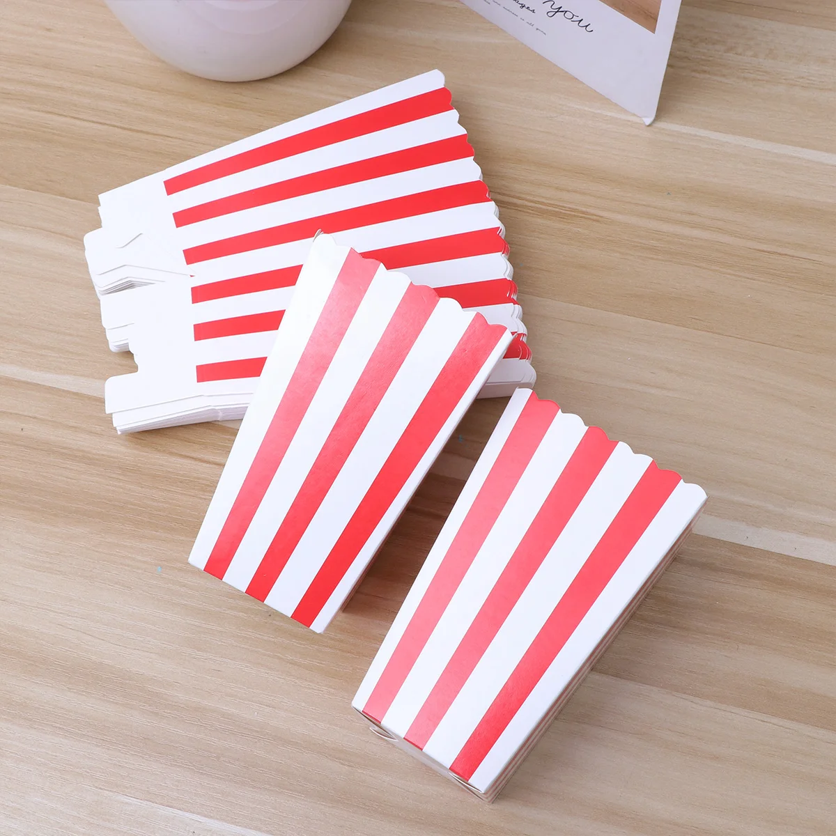 Stripe Popcorn Box Party Supplies for Snacks Candy and Cookies - Wedding Birthday or Movie Night Favors and Decorations
Stripe Popcorn Box Party Supplies for Snacks Candy and Cookies - Wedding Birthday or Movie Night Favors and Decorations