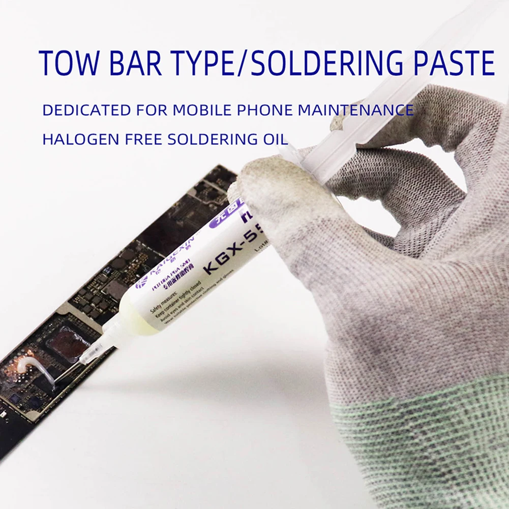 Halogen-Free Welding Oil Strong Adhesion Repair Soldering Paste Transparent Residues Solder Grease for BGA PCB Reballing Repair
Halogen-Free Welding Oil Strong Adhesion Repair Soldering Paste Transparent Residues Solder Grease for BGA PCB Reballing Repair
