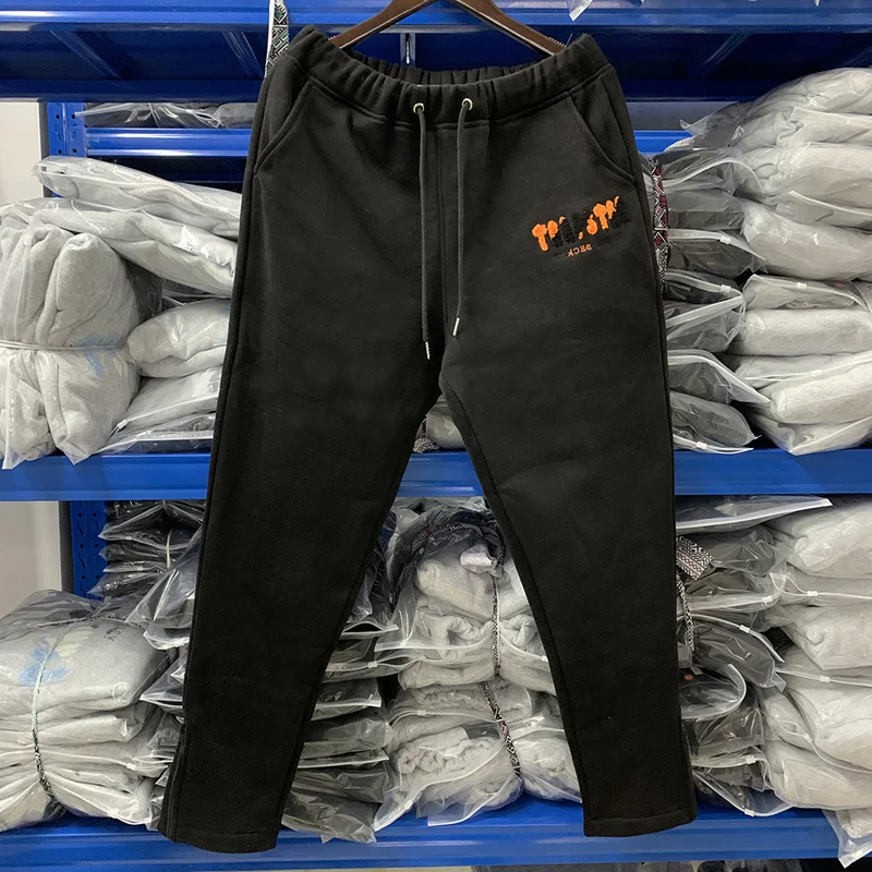 Best Quality Cotton Trapstar Trousers Orange Black Embroidered Keep Warm Men Women Casual Sweatpants All-match
Best Quality Cotton Trapstar Trousers Orange Black Embroidered Keep Warm Men Women Casual Sweatpants All-match