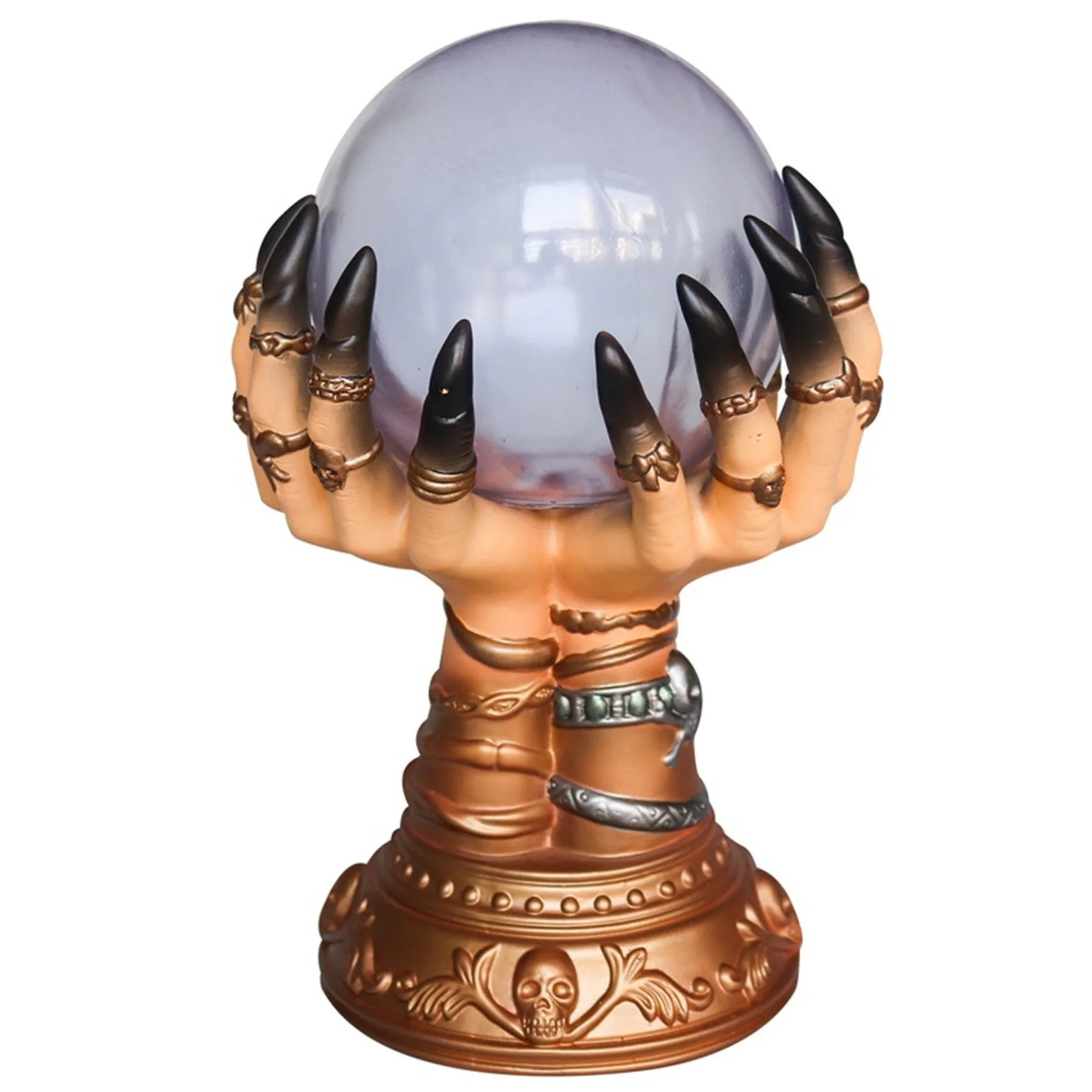 Glowing Halloween Crystal Ball Crystal Magic Skull Finger Spooky Ornaments Decor
Glowing Halloween Crystal Ball Crystal Magic Skull Finger Spooky Ornaments Decor