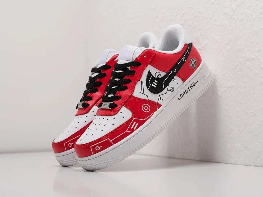 Кроссовки Nike Air Force 1 Low Красный Демисезон Женский | Обувь