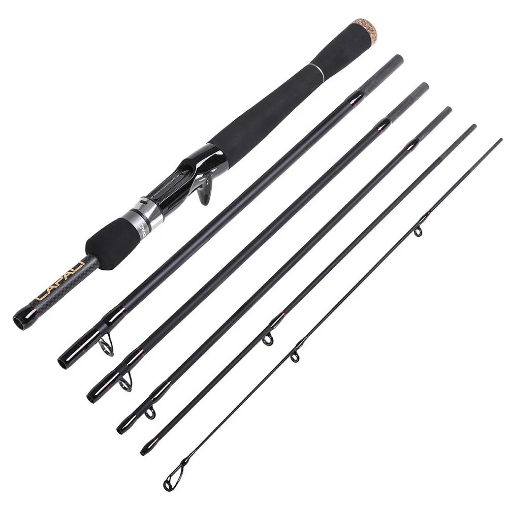 2.1m / 2.4m 6 Sections Carbon Spinning Casting Fishing Rod Lure Fishing Rod Hand Pole Fishing Tackle
2.1m / 2.4m 6 Sections Carbon Spinning Casting Fishing Rod Lure Fishing Rod Hand Pole Fishing Tackle