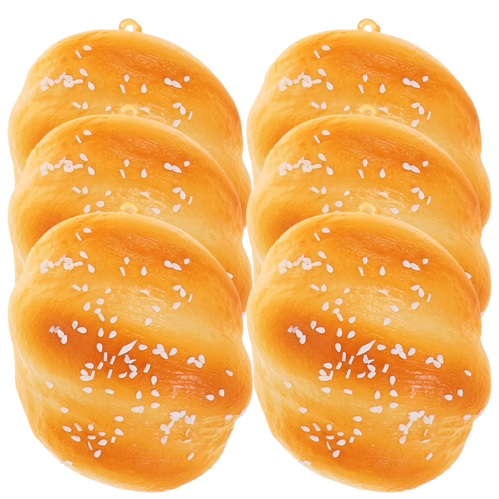 6pcs Artificial Sesame Roll Bread PU Bread Model Bread Simulation Cake Realistic Bread Dessert Bread Photography Prop for Home
6pcs Artificial Sesame Roll Bread PU Bread Model Bread Simulation Cake Realistic Bread Dessert Bread Photography Prop for Home