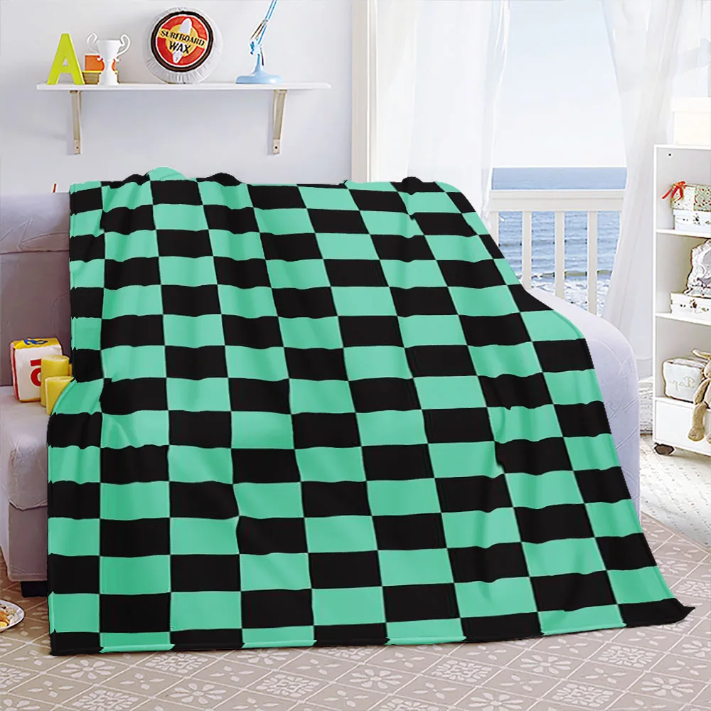 Demon Slayer Throw Blanket Flannel Soft Blankets Green Plaid Nezuko Kawaii Cute Bedroom Bedspread Sofa Cover Christmas Gift
Demon Slayer Throw Blanket Flannel Soft Blankets Green Plaid Nezuko Kawaii Cute Bedroom Bedspread Sofa Cover Christmas Gift