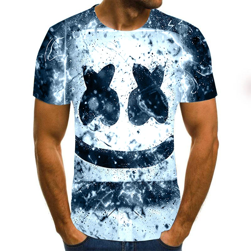 Summer Men's T-Shirt New 3D Printing T-shirt Men's Marshmello DJ T-shirt Summer T-Shirt Round Neck T-shirt Size 100-6XL
Summer Men's T-Shirt New 3D Printing T-shirt Men's Marshmello DJ T-shirt Summer T-Shirt Round Neck T-shirt Size 100-6XL