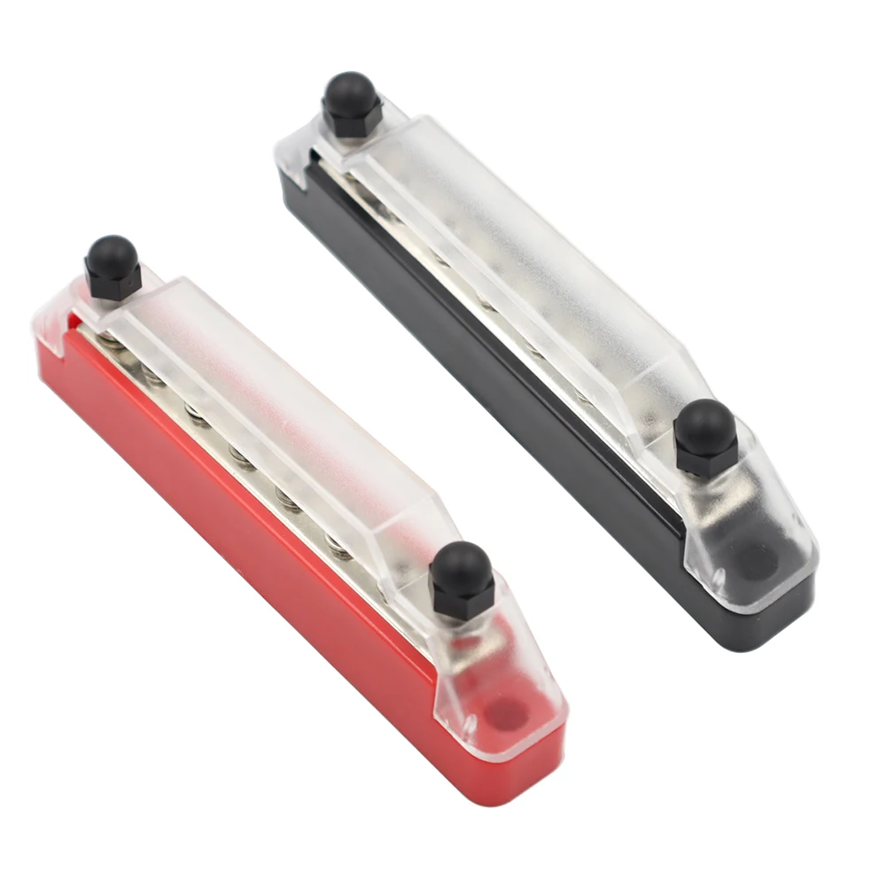 Car Marine Terminal Bus Bar Power Distribution Block M6 Terminal Studs M4 Terminal Screws Battery Positive Negative
Car Marine Terminal Bus Bar Power Distribution Block M6 Terminal Studs M4 Terminal Screws Battery Positive Negative