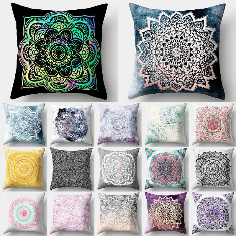 1Pcs Mandala Pattern Decorative Pillows Polyester Cushion Cover Home Living Room Decoration Sofa Decorative Pillow Cover 45x45cm
1Pcs Mandala Pattern Decorative Pillows Polyester Cushion Cover Home Living Room Decoration Sofa Decorative Pillow Cover 45x45cm