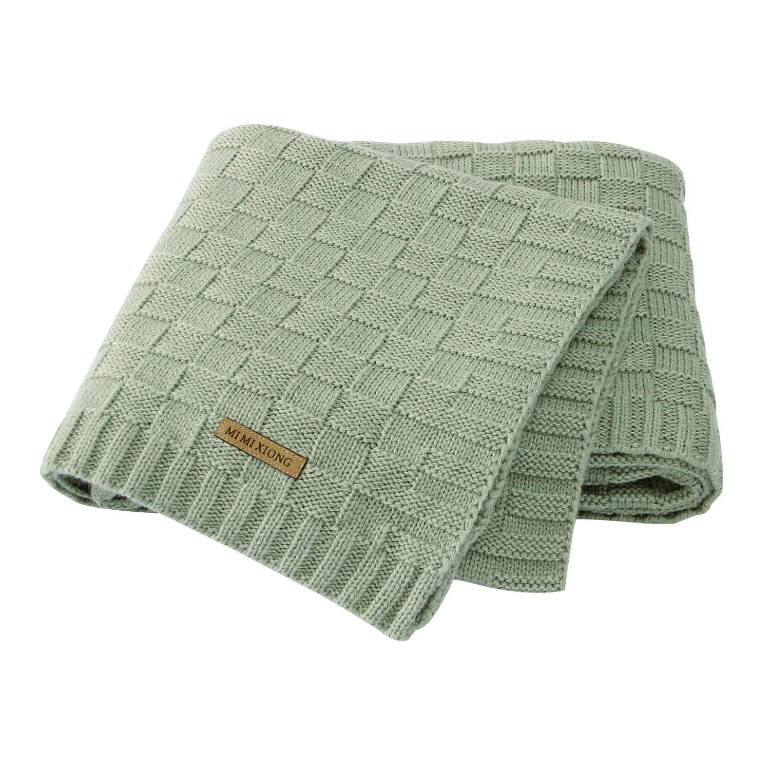 

Baby Blankets Newborn Netural Swaddle Wrap Receiving Quilts 100*75cm Infant Boys Girls Knitting Stroller Bedding Sofa Sleep Mats