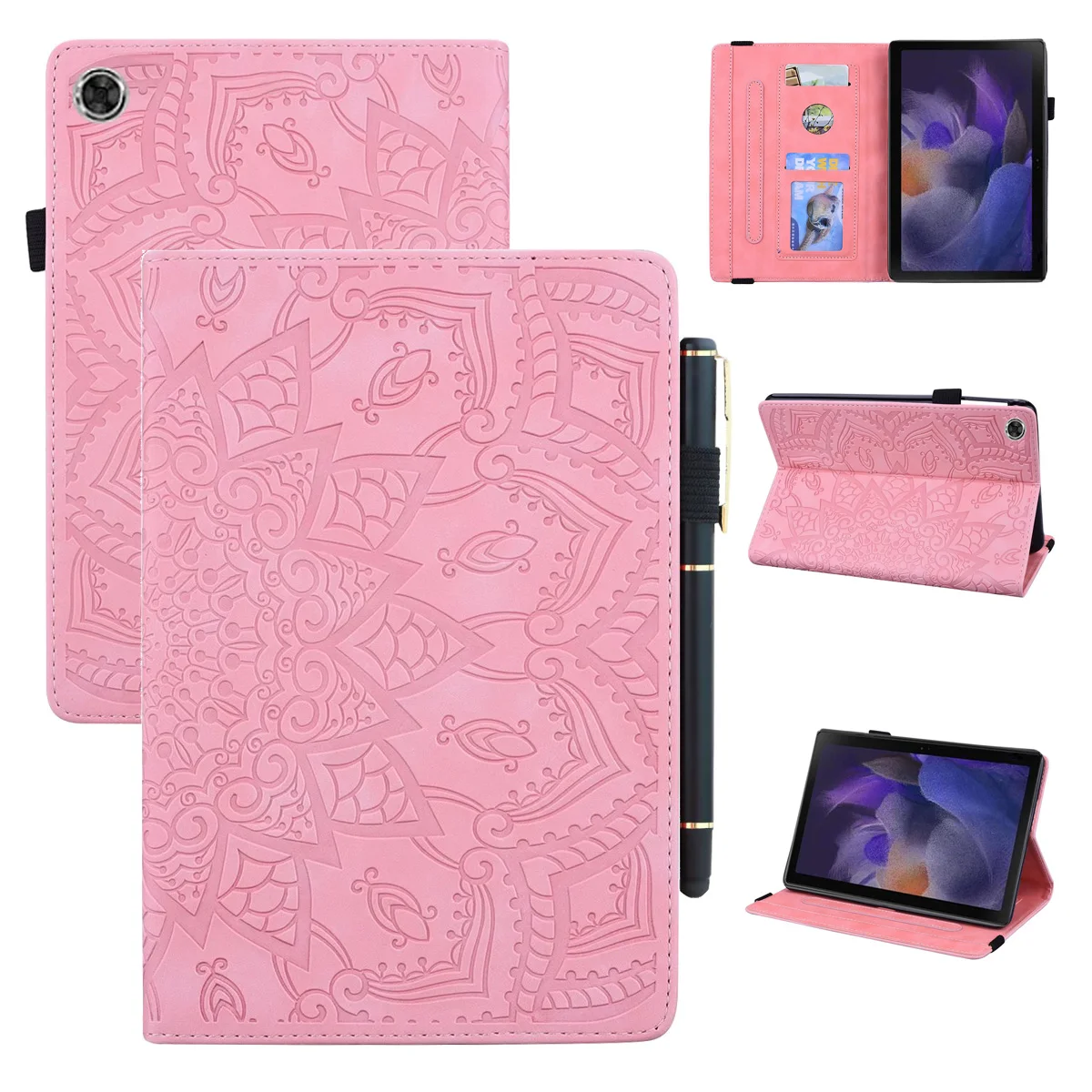 Tablet Case for Samsung Galaxy Tab A8 10.5 SM-X200 SM-X205 Funda Flip Embossed Flower Card Slot Wallet Stand Soft TPU Cover
Tablet Case for Samsung Galaxy Tab A8 10.5 SM-X200 SM-X205 Funda Flip Embossed Flower Card Slot Wallet Stand Soft TPU Cover