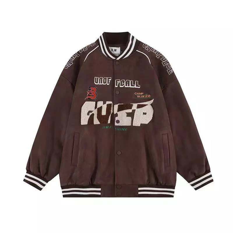 Winter Autumn Flocking Embroidery Bomber Jackets Women Baseball Coats Uniform Oversized Button Coats Student Streetwear
Winter Autumn Flocking Embroidery Bomber Jackets Women Baseball Coats Uniform Oversized Button Coats Student Streetwear