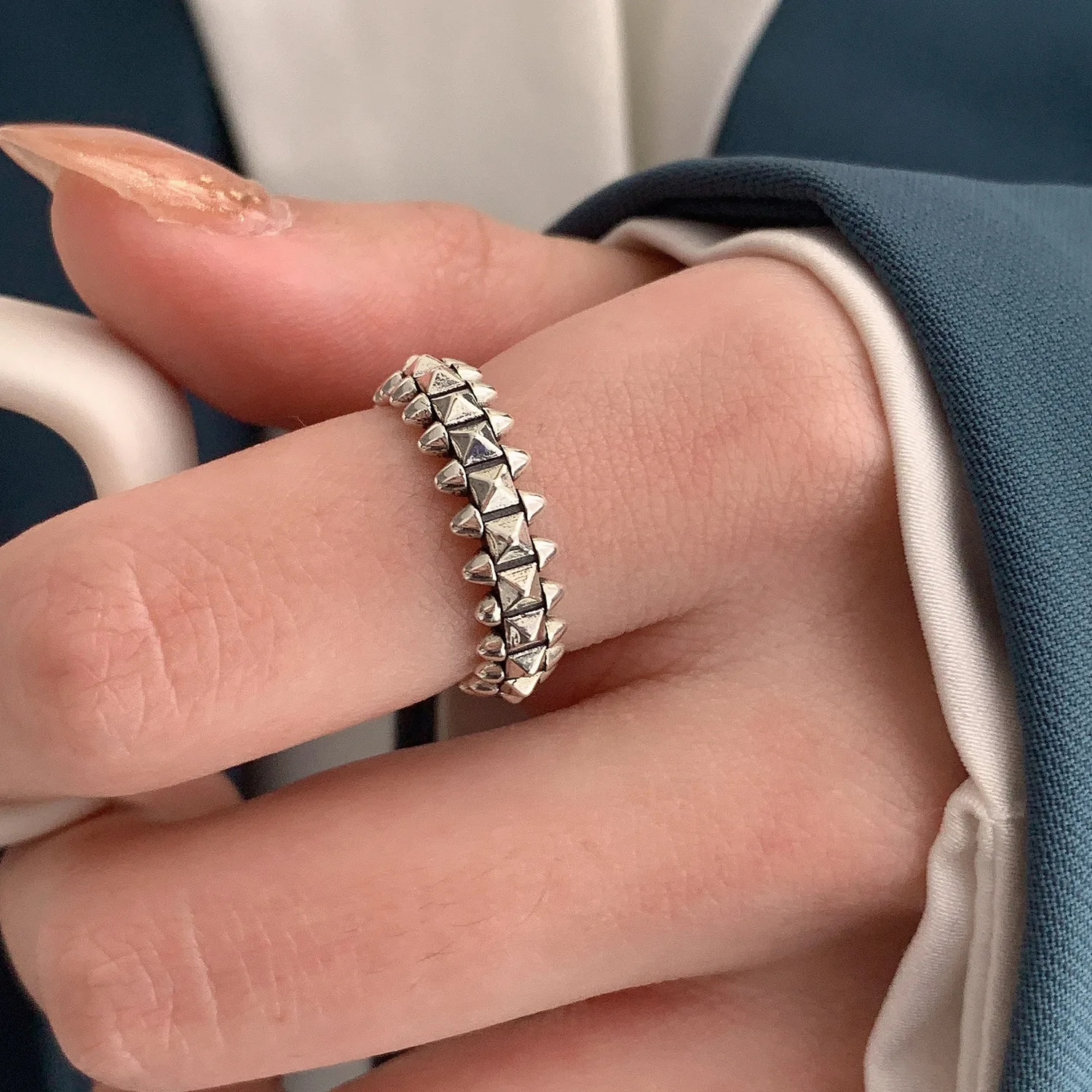 Goth Geometric Rings For Women Stainless Steel Silver Color Open Finger Ring emo Korean Fashion Party Jewelry Gift Bijoux Femme
Goth Geometric Rings For Women Stainless Steel Silver Color Open Finger Ring emo Korean Fashion Party Jewelry Gift Bijoux Femme