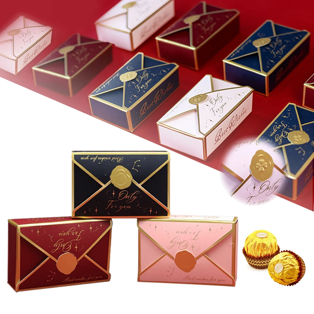 50PCS Creative Gift Cardboard Box Packaging Envelope Shape Wedding Candy Boxes Baby Shower DIY Pack Party Christmas Decoration
50PCS Creative Gift Cardboard Box Packaging Envelope Shape Wedding Candy Boxes Baby Shower DIY Pack Party Christmas Decoration