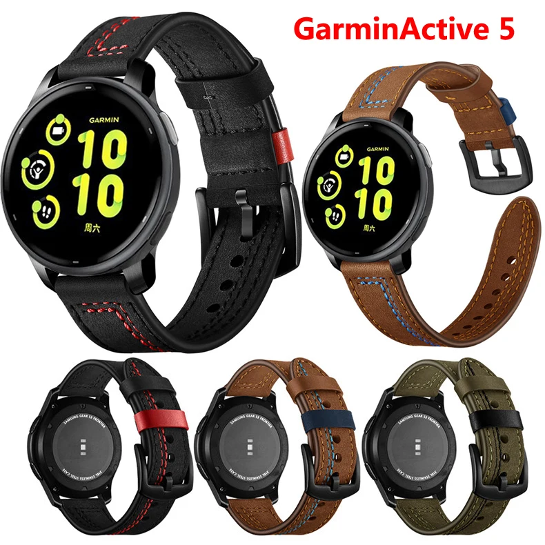 Quick Release Leather Watchbands for Garmin Active 5 Casual Belt Smart Watch Strap Soft Bracelet Wrist Watch Band 20mm
Quick Release Leather Watchbands for Garmin Active 5 Casual Belt Smart Watch Strap Soft Bracelet Wrist Watch Band 20mm
