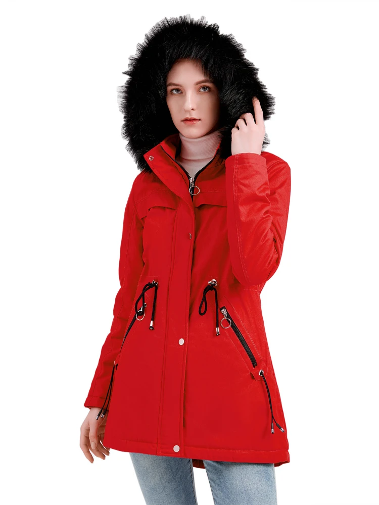 Fashion Solid Color Zipper Removable Hood Fur Collar Coats Women 2022 Winter Ladies Drawstring Cotton Warm Fleece Parka Jackets
Fashion Solid Color Zipper Removable Hood Fur Collar Coats Women 2022 Winter Ladies Drawstring Cotton Warm Fleece Parka Jackets