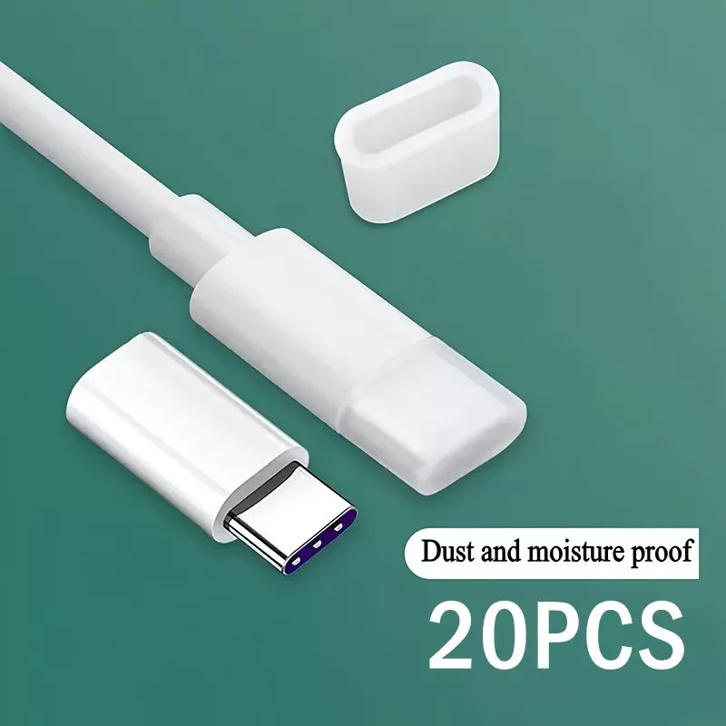 20Pcs Dust Proof Cover Cap for Type C Cable Protector USB Type-c Adapter Cover Anti-Dust Case on Type C Interface
20Pcs Dust Proof Cover Cap for Type C Cable Protector USB Type-c Adapter Cover Anti-Dust Case on Type C Interface