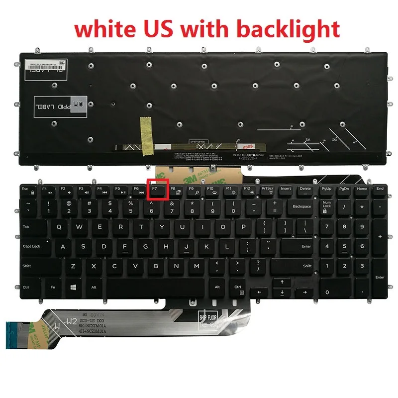 Новая клавиатура для ноутбука США для Dell Inspiron G3 15 3579 3779 G5 15 5587 G7 15 7588 синий/красный/белый с подсветкой
Новая клавиатура для ноутбука США для Dell Inspiron G3 15 3579 3779 G5 15 5587 G7 15 7588 синий/красный/белый с подсветкой