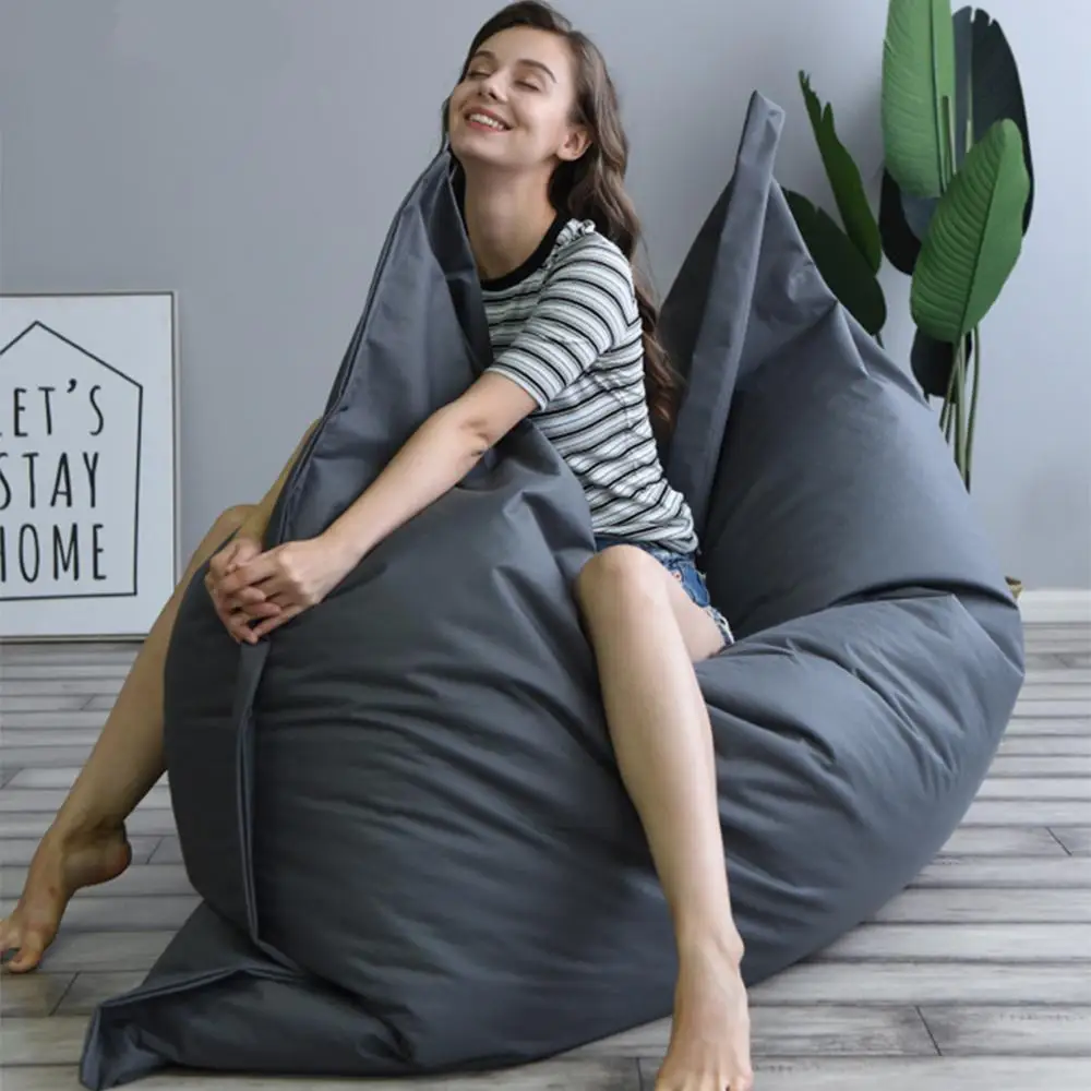 K-STAR Rectangle Bean Bag Double Sofa Chairs Lounger Sofa Bed Tatami Outdoor Living Room Furniture 2020 
K-STAR Rectangle Bean Bag Double Sofa Chairs Lounger Sofa Bed Tatami Outdoor Living Room Furniture 2020
