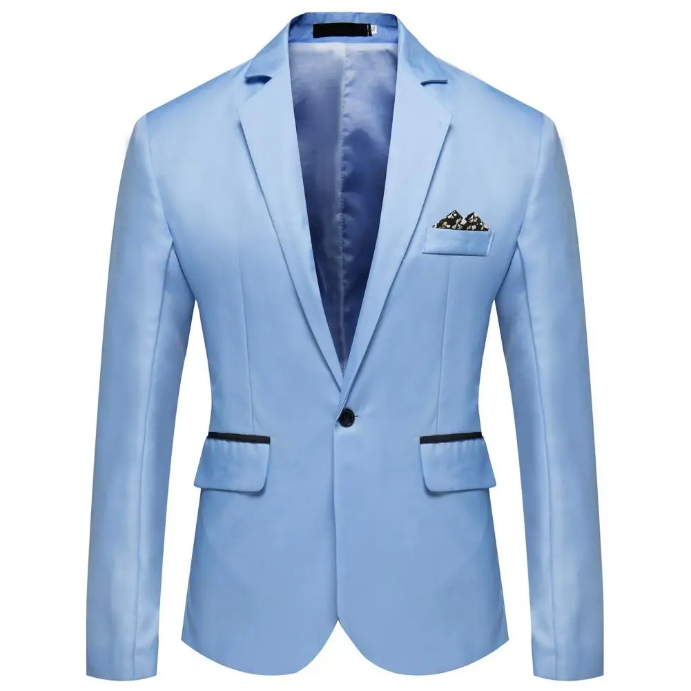 Formal Blazer Solid Turndown Collar One Button Four Seasons Slim Fit Pockets Suit Jacket Elegant Suit Man Jackets for Men' tops
Formal Blazer Solid Turndown Collar One Button Four Seasons Slim Fit Pockets Suit Jacket Elegant Suit Man Jackets for Men' tops