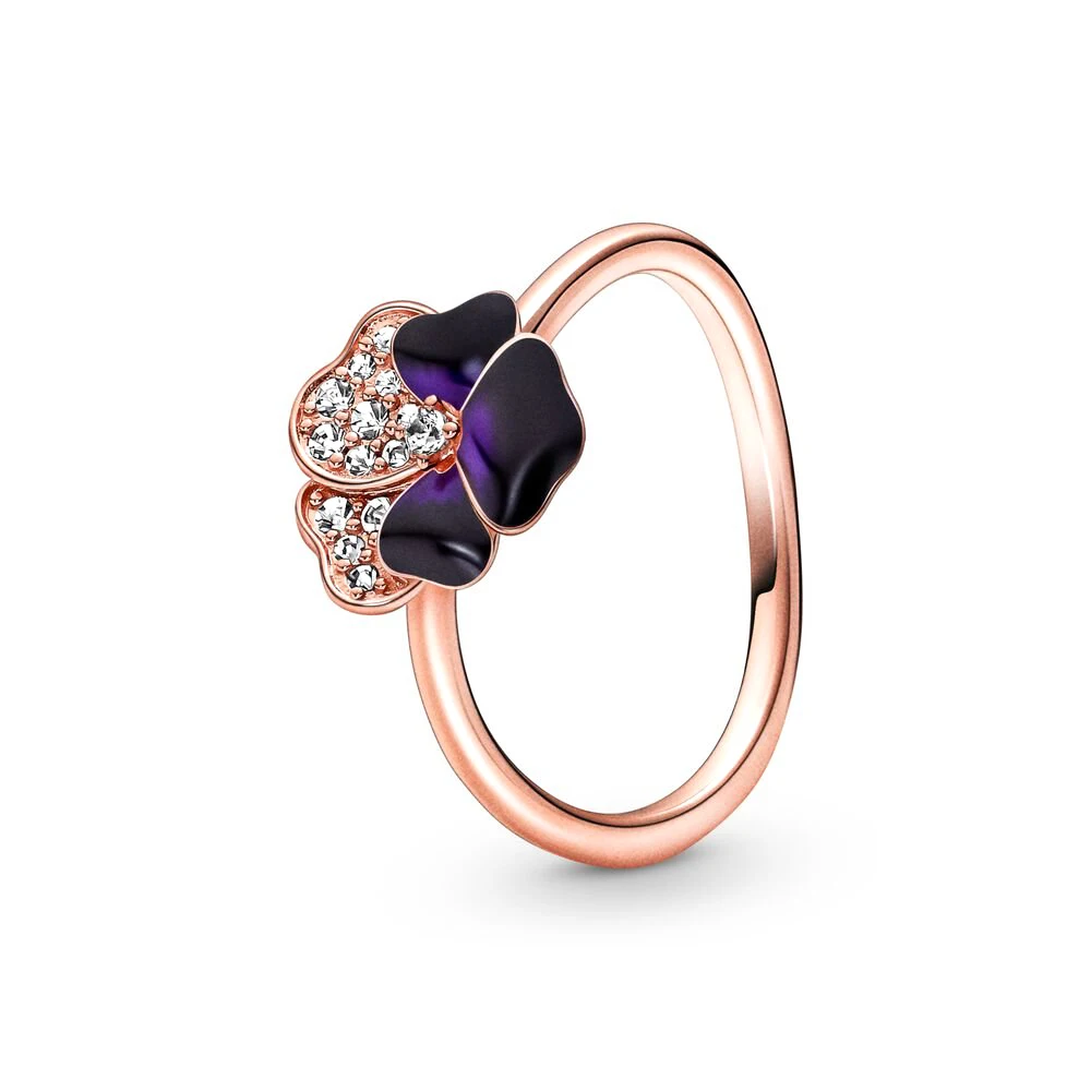 Deep Purple Pansy Flower Ring 925 Silver Engagement Party Jewelry fit for Pandora Romantic Girls Gift
Deep Purple Pansy Flower Ring 925 Silver Engagement Party Jewelry fit for Pandora Romantic Girls Gift