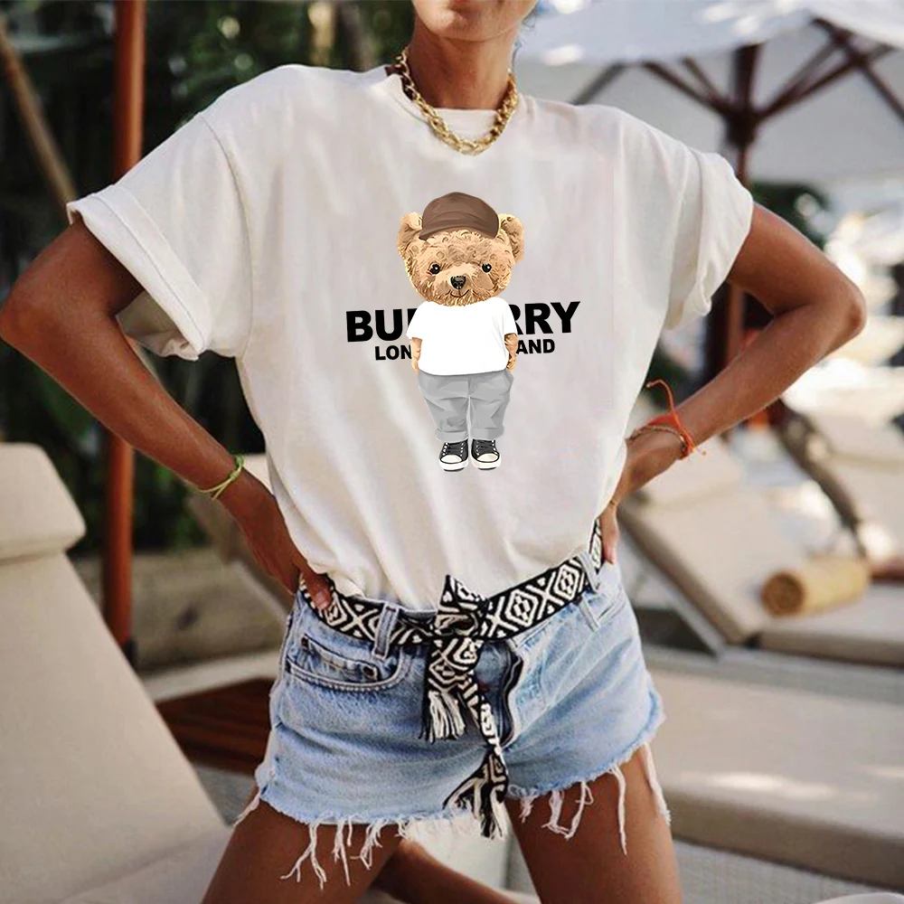 2023 Women's T-shirts Soft Cotton Luxury T-Shirts Kawaii Y2K Clothes Sports Fashion Ladie Short Sleeved Street Tees Leisure Tops
2023 Women's T-shirts Soft Cotton Luxury T-Shirts Kawaii Y2K Clothes Sports Fashion Ladie Short Sleeved Street Tees Leisure Tops