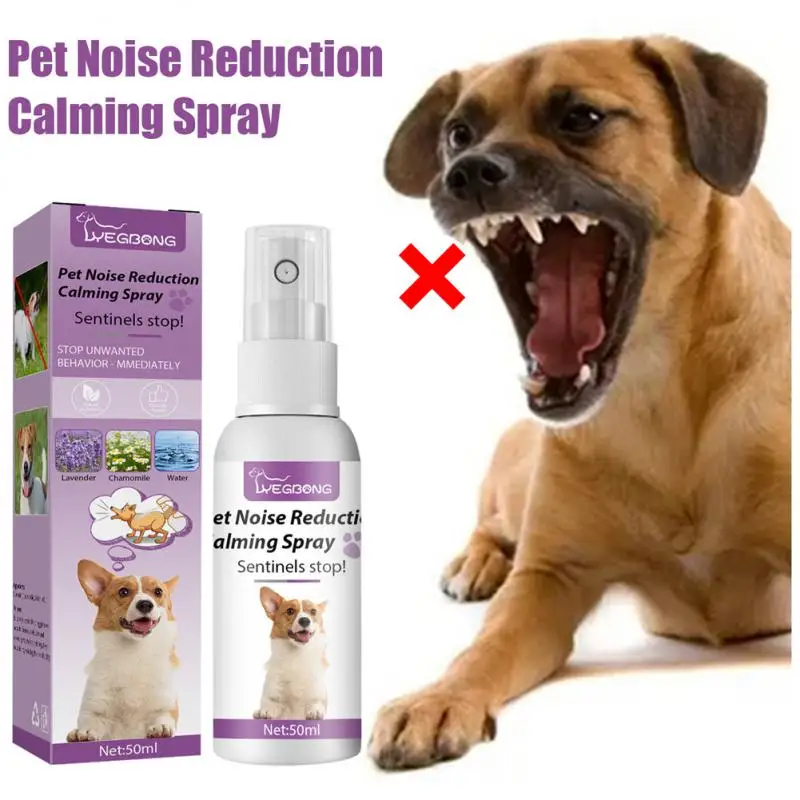 

Dog Spray Liquid Pet Accessories 50ml Calm Pets Pet Noise Reduction Spray Pet Supplies Reduces Pet Noise Spray Universal Durable