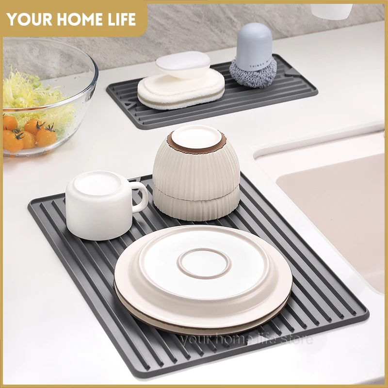 Silicone Dish Drying Mat for Kitchen Counter-Eco Friendly Food Grade Silicone Drying Mat,Easy to Clean Heat Resistant Dish Mat
Silicone Dish Drying Mat for Kitchen Counter-Eco Friendly Food Grade Silicone Drying Mat,Easy to Clean Heat Resistant Dish Mat