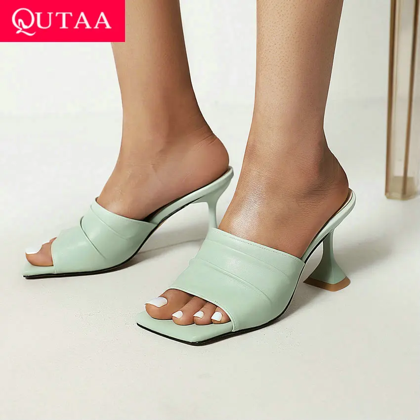 QUTAA 2022 Square Toe Pumps Summer Women Slides Slingback PU Leather Square High Heel Female Shoes Size 34-43
QUTAA 2022 Square Toe Pumps Summer Women Slides Slingback PU Leather Square High Heel Female Shoes Size 34-43