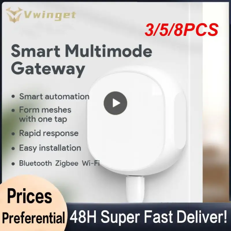 3/5/8PCS Wireless Multimode Gateway Diy Smart Home Smart Home Bridge 5v 1a Tuya Zigbee Smart Gateway Type-c
3/5/8PCS Wireless Multimode Gateway Diy Smart Home Smart Home Bridge 5v 1a Tuya Zigbee Smart Gateway Type-c