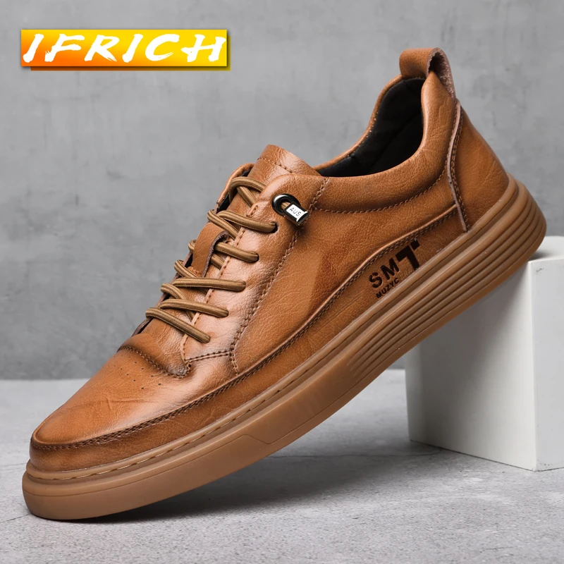 2022 Hot Sale Casual Men Shoes Black Brown Mens Walking Footwear Brand Fashion Man Lace Up Sneakers Brown Leather Men Shoes
2022 Hot Sale Casual Men Shoes Black Brown Mens Walking Footwear Brand Fashion Man Lace Up Sneakers Brown Leather Men Shoes