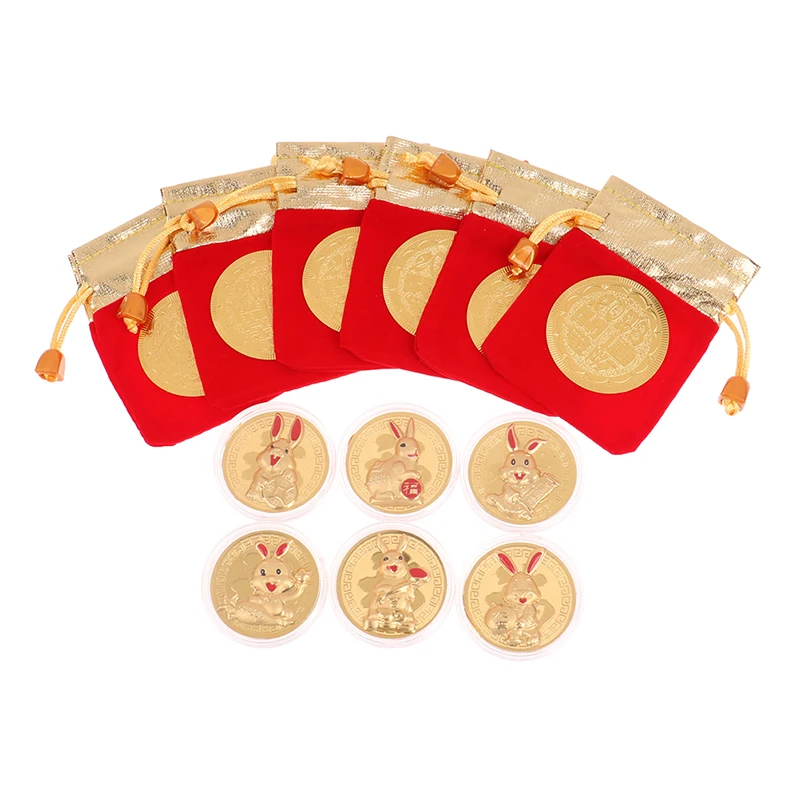 2023 New Year Of The Rabbit Commemorative Coins Chinese Zodiac Painted Gift Twelve Zodiac Animals Collectible Coins
2023 New Year Of The Rabbit Commemorative Coins Chinese Zodiac Painted Gift Twelve Zodiac Animals Collectible Coins
