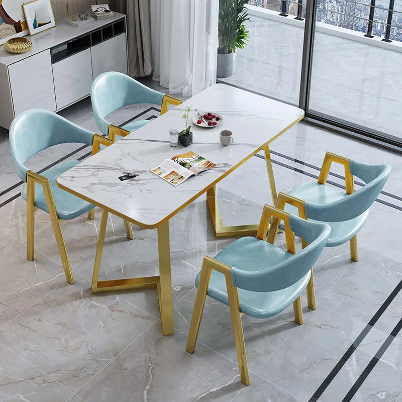 Modern simple light luxury long table coffee shop milk tea shop negotiation guests negotiation table and chair combination
Modern simple light luxury long table coffee shop milk tea shop negotiation guests negotiation table and chair combination